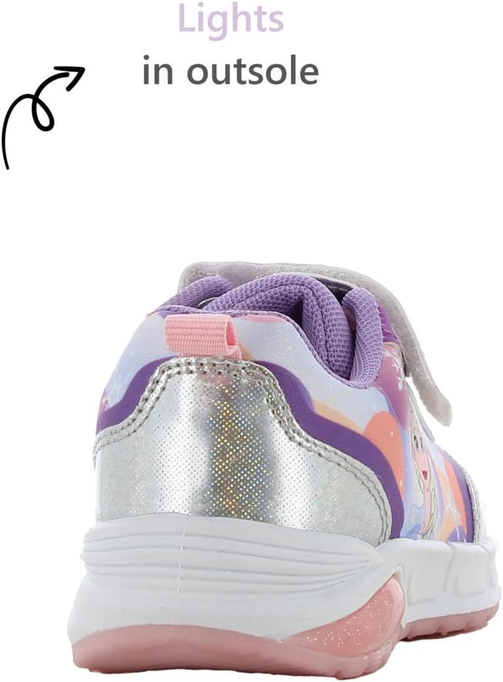 Disney Frozen Schuhe Mädchen 2 bis 8 Jahre, Kinderschuhe mit Anna und ELSA Motiv, Leuchtschuhe Kinde