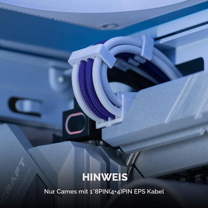 AsiaHorse 16AWG PSU Kabelverlängerung, Sleeved Cable Kit für GPU/CPU,Netzteil Cable Extensions mit K