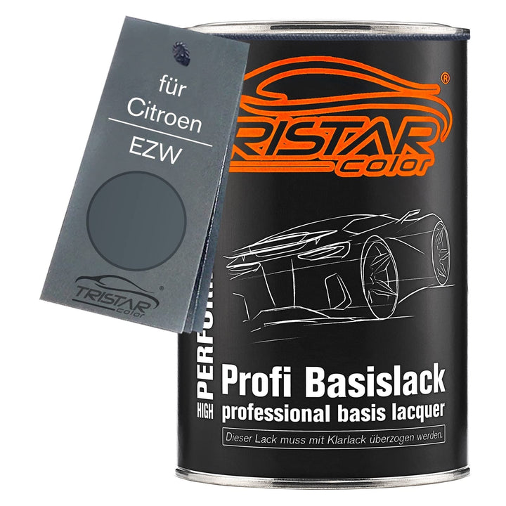 TRISTARcolor Autolack Dose spritzfertig für Citroen EZW Gris Fer Metallic/Eisengrau Metallic Basisla