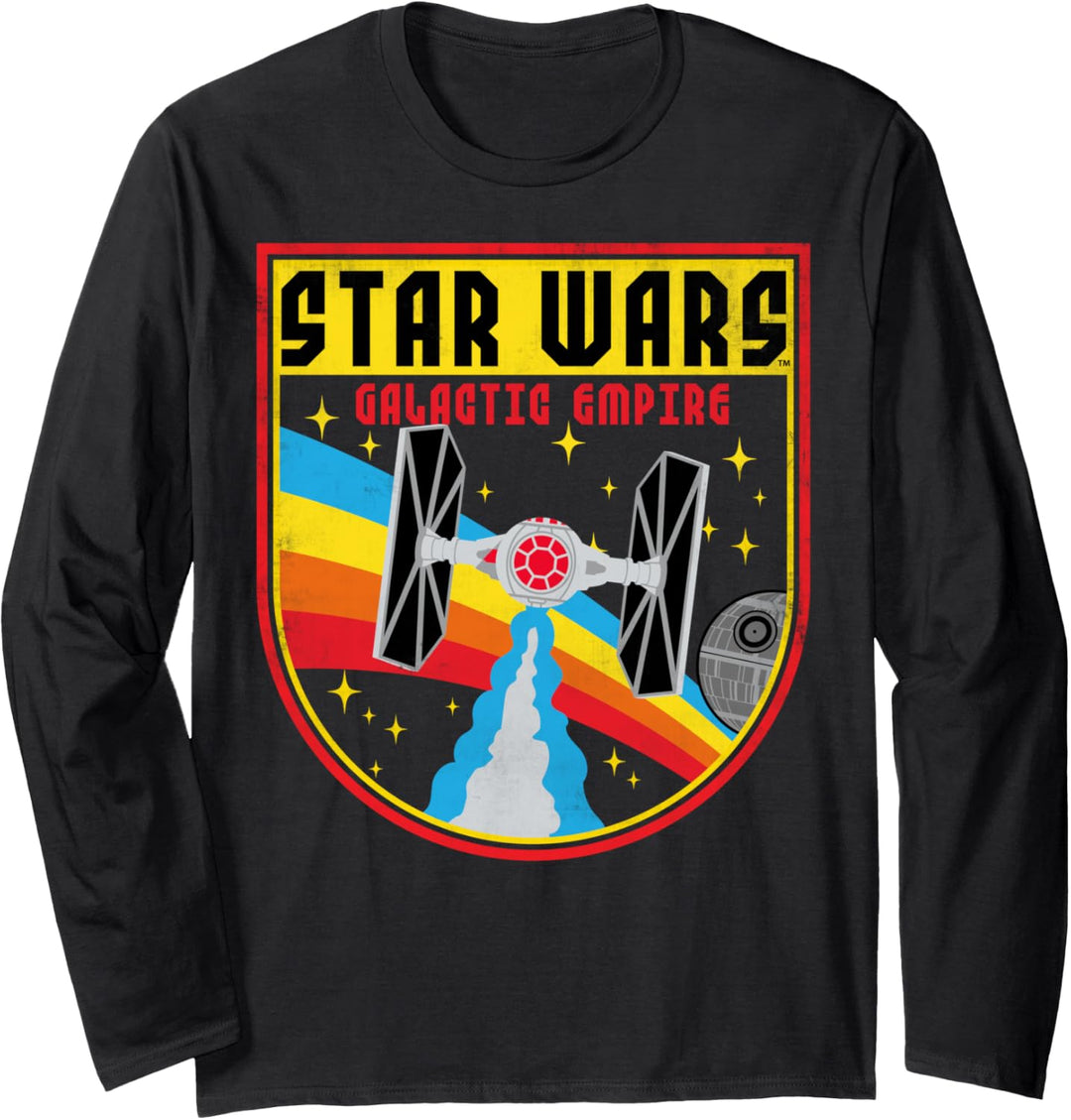 Star Wars Tie Fighter Galactic Empire Badge Langarmshirt