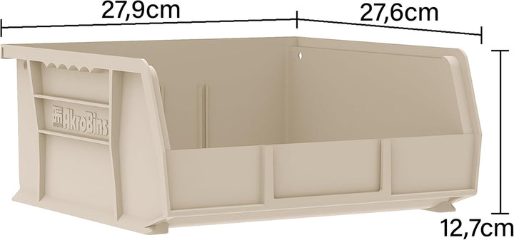 Akro-Mils 30235 AkroBins Plastic Storage Bins, Space-Saving Stackable Bins for Garage, Pantry, Craft