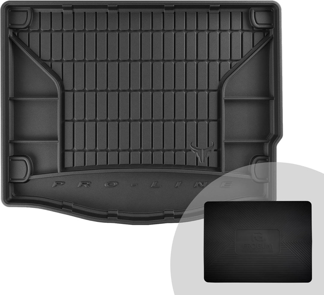 FROGUM ProLine 3D Gummimatte Exklusive Auto Kofferraummatte Kofferraumwanne für Ford Focus III 2010-