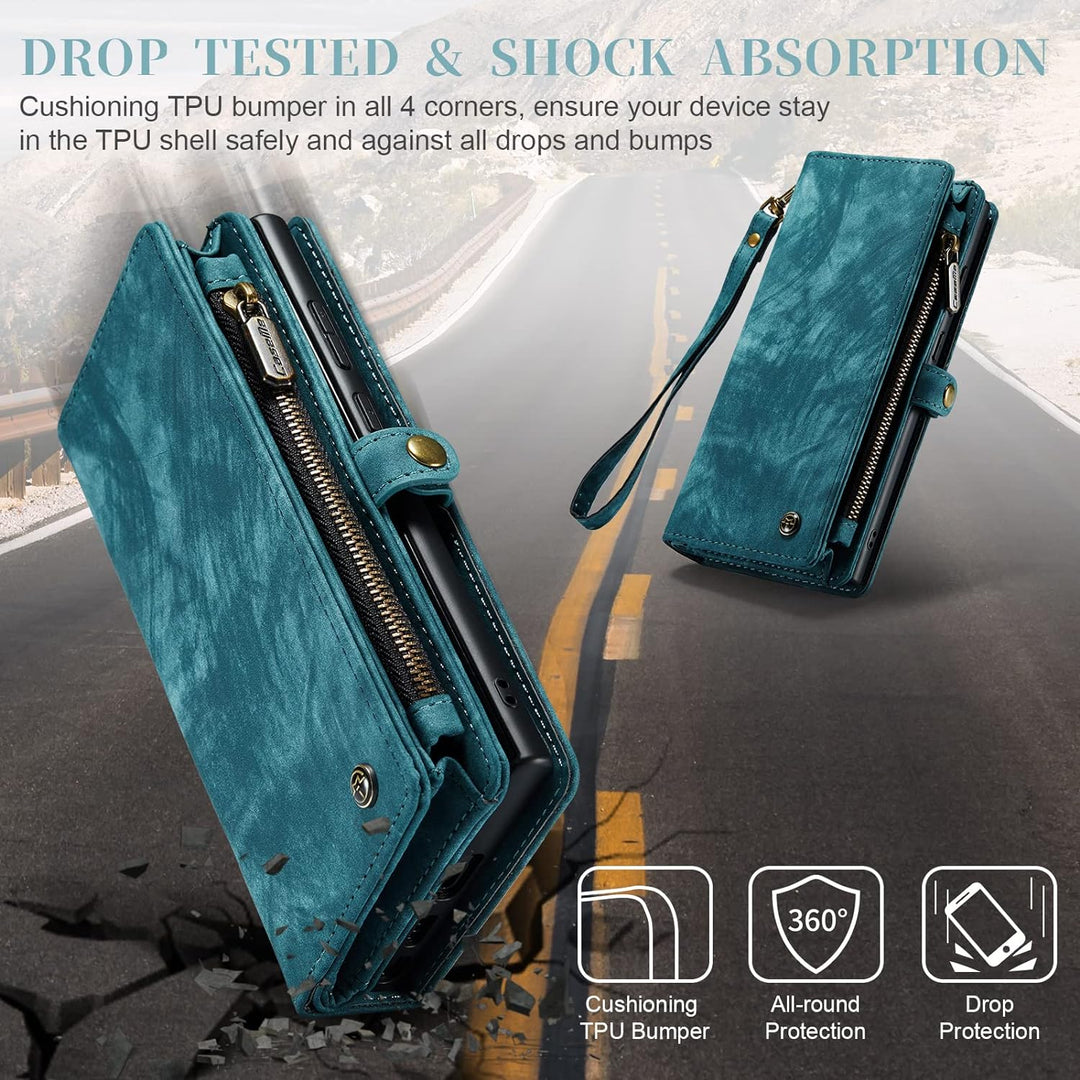 UFinetech Abnehmbar Magnetische Samsung Galaxy Note 20 Ultra Hülle Tasche Case Stylish Luxus TPU Led