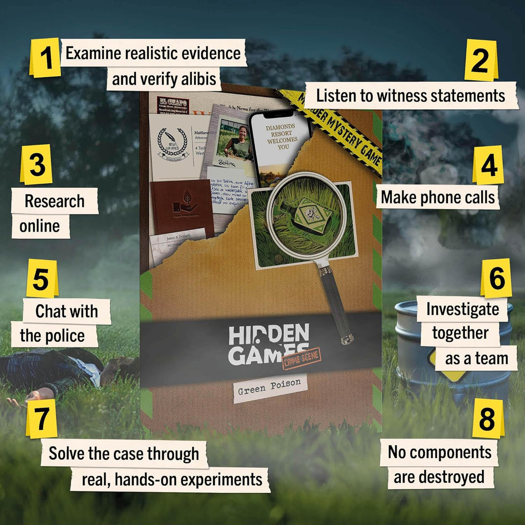 Hidden Games Crime Scene Case No. 3 Green Poison (britische Ausgabe)