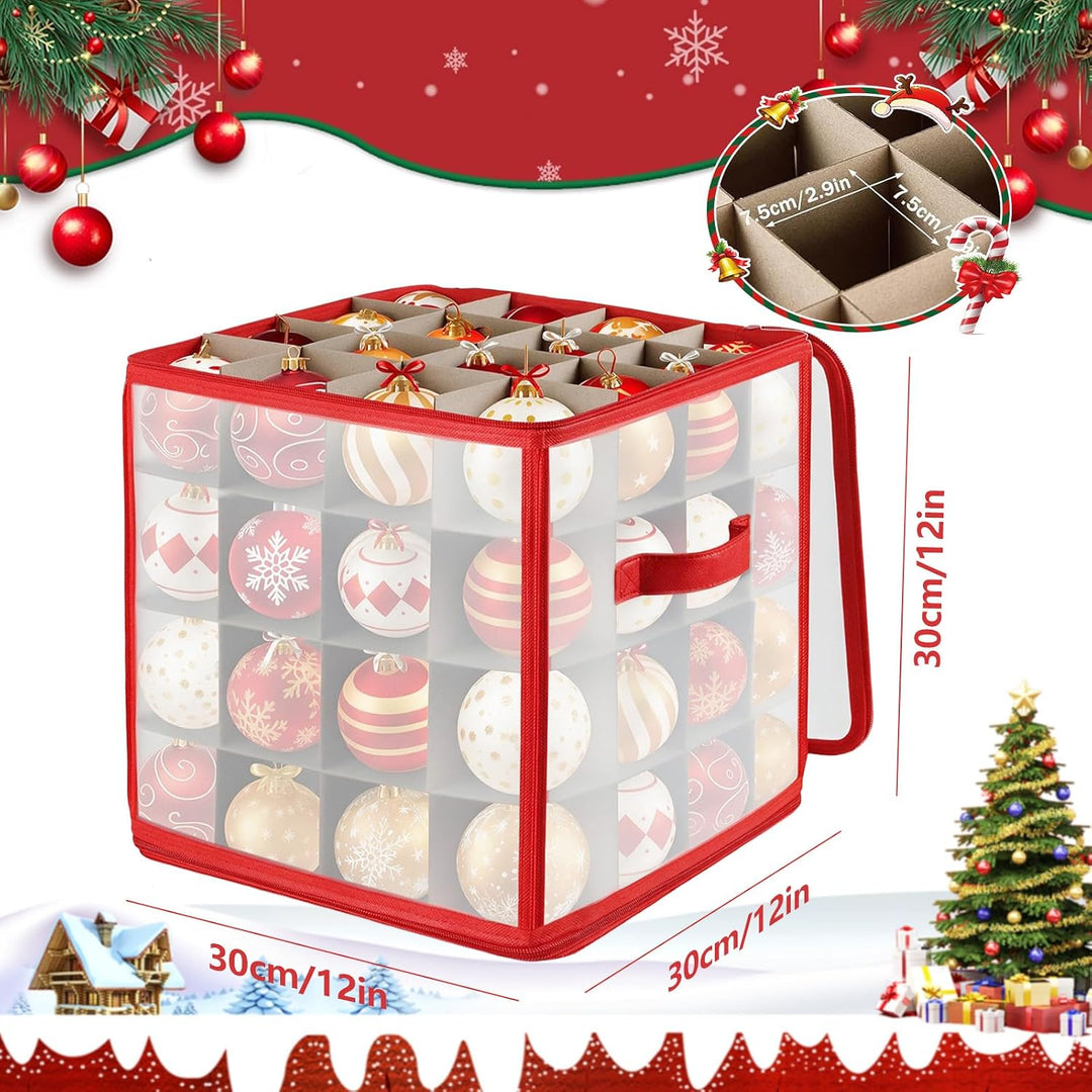 Weihnachtskugeln Aufbewahrung für 64 Christbaumkugeln