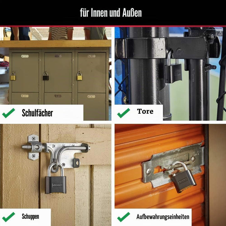 Master Lock 178D Zahlenschloss, 1 Stück, Schwarz 1 Pack, 1 Pack