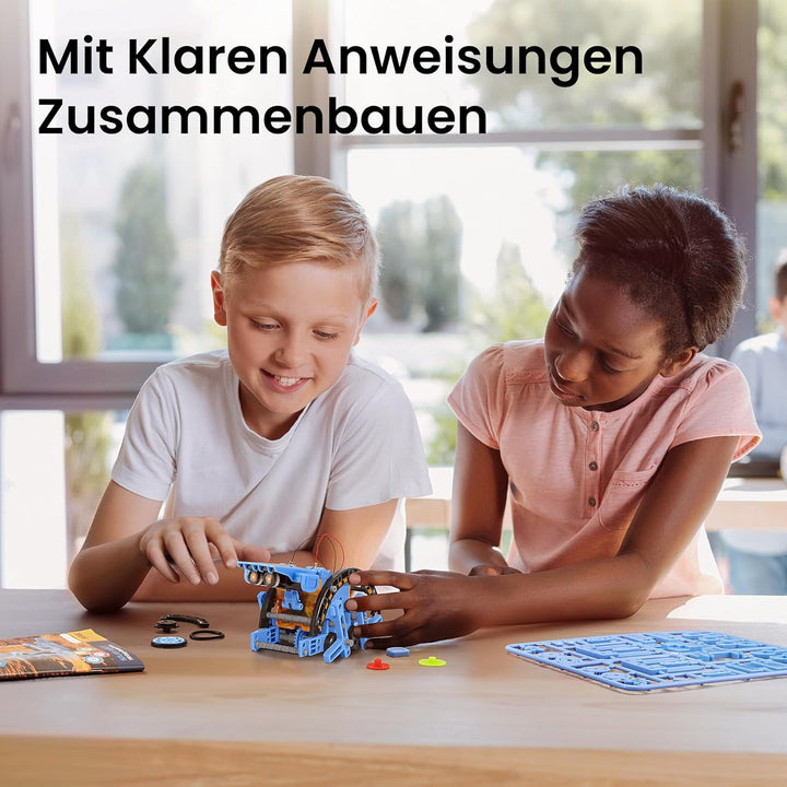Sillbird Solar Roboter Kinder Spielzeug ab 8 Jahre, 12-in-1 Solar- und batteriebetriebener Motor mit