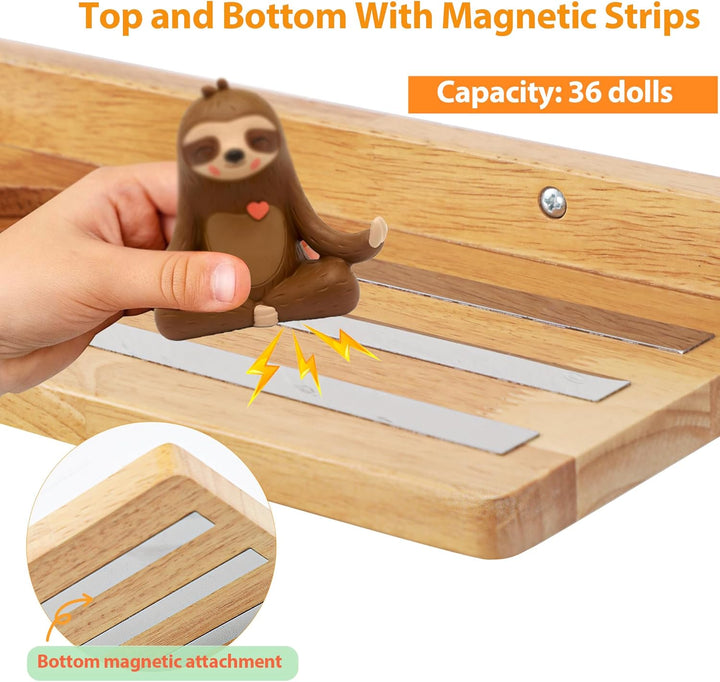 Für Tonies Figuren Regal Magnetisch,für Toniebox Aufbewahrung und Display Regal (für 36 Figuren),Wan