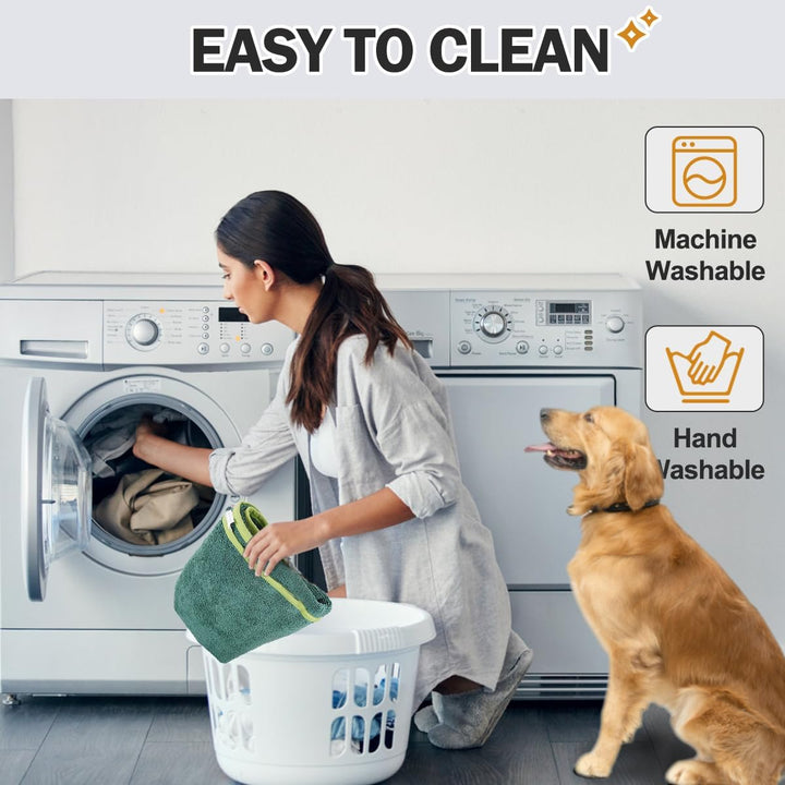 HezzLuv Bademantel Für Hunde, Hundebademantel Aus Mikrofaser Für Mittlere Und Grosse Hunde, Saugfähi