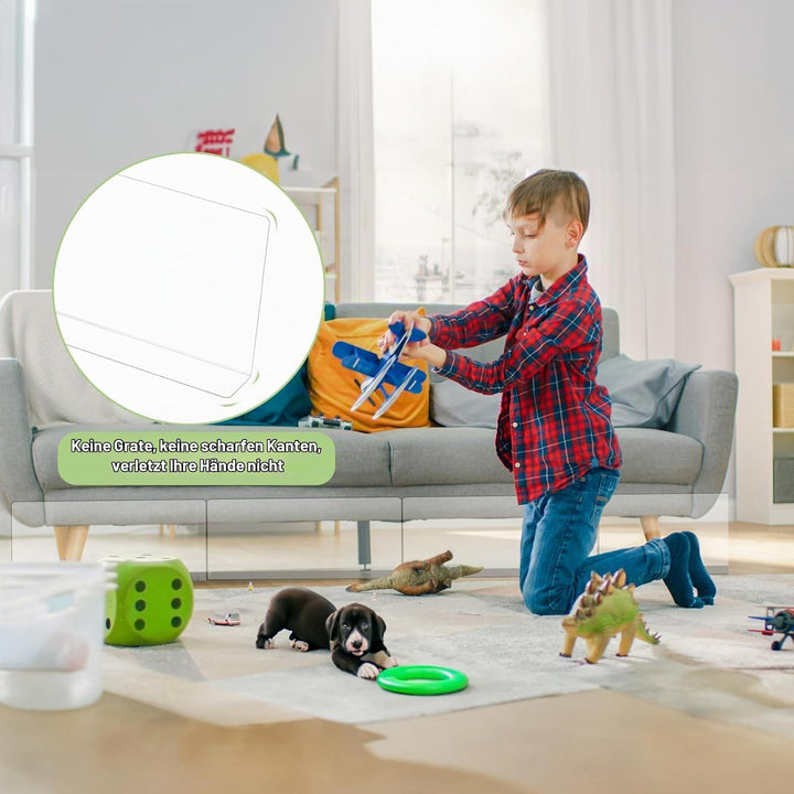 8 Stück Spielzeugblocker für Möbel - 40x20x5CM Couch Blocker, Kratzschutz Sofa Katze, Transparente M