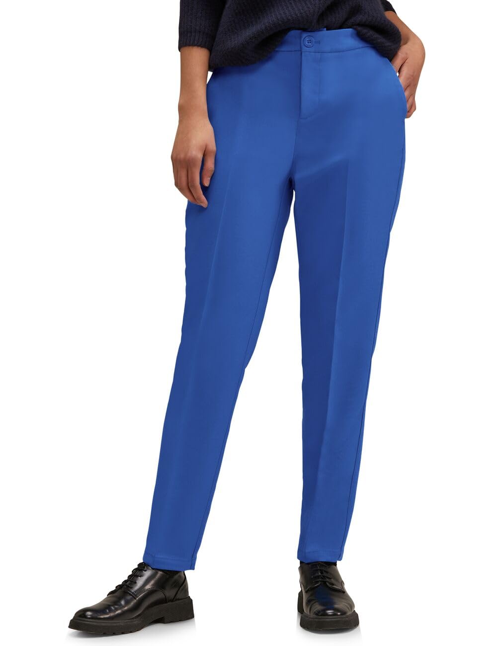 Street One Damen Loose Fit Twillhose 36W / 30L Fresh Intense Gentle Blue, 36W / 30L Fresh Intense Ge