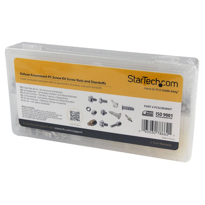 StarTech.com Gemischtes Deluxe PC-Schraubenset - Schrauben, Muttern und Abstandsbolzen Kit Sortiment