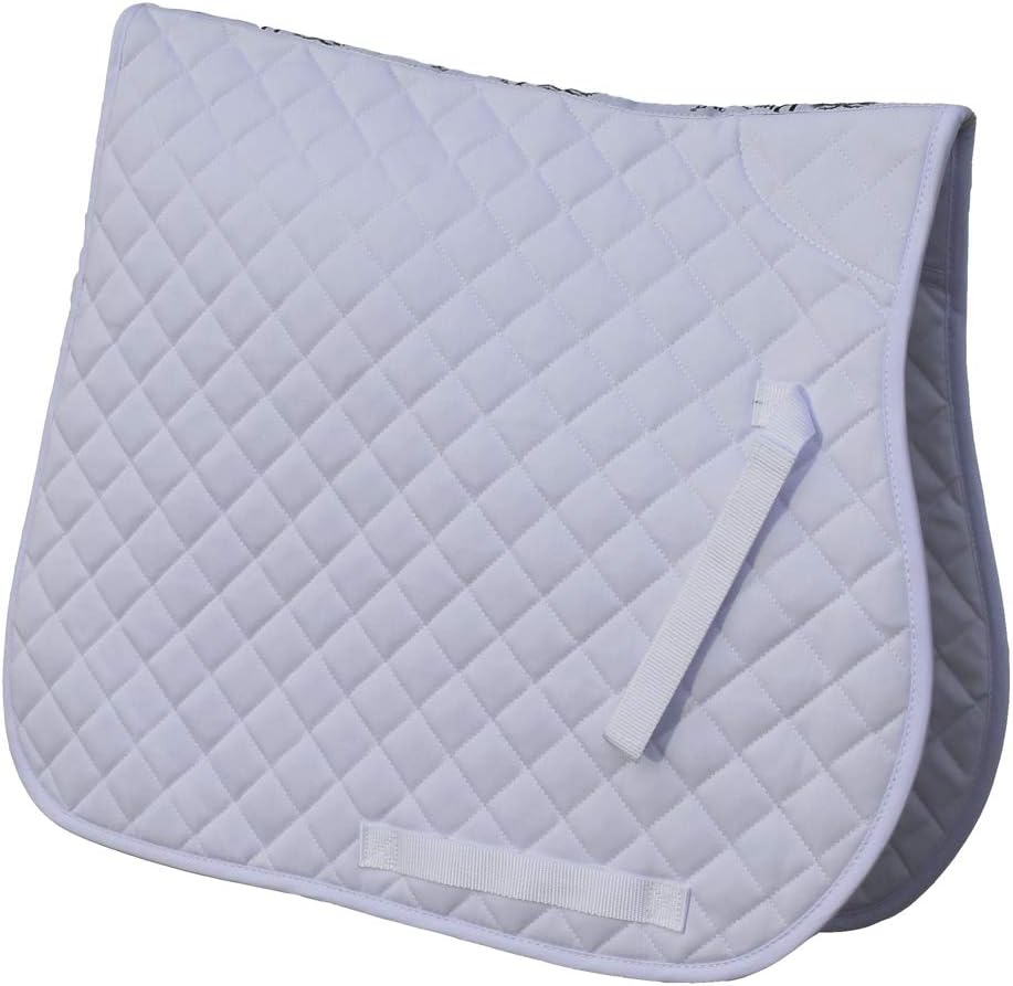 Rhinegold Baumwollschabracke gesteppt Weiss Cob, Weiss Cob
