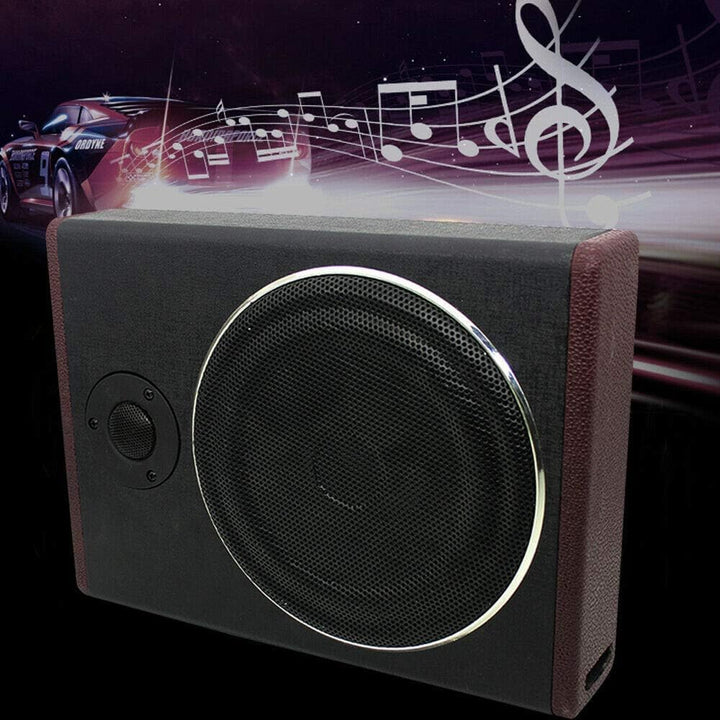 8'' Subwoofer Aktiv, 600W 12V Auto Untersitz Subwoofer Aktiv Bassbox Ultradünner Kompakt Car Audio