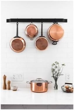 De Buyer 6236.20 Sauteuse, Edelstahl, Braun, 20 cm 17.8 x 20.1 x 7.1 cm, 17.8 x 20.1 x 7.1 cm