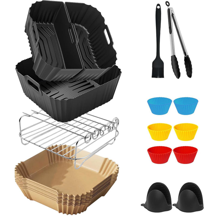 19-23cm Heissluftfritteuse Zubehör für Ninja AF180EU Max Pro 6,2 L AF140EU 4,7L, COSORI 5,5L 6L 6,2L