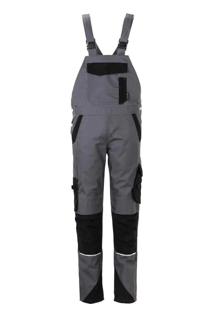 Planam Norit Damen Latzhose viele Farben alle Grössen schiefer/schwarz 46, schiefer/schwarz 46