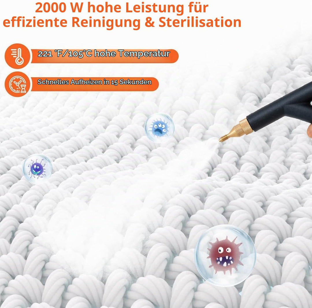 OUTIGO Dampfreiniger Tragbarer, Hochtemperatur Reinigungsmaschine für Küche, 2000w, Eliminates Greas