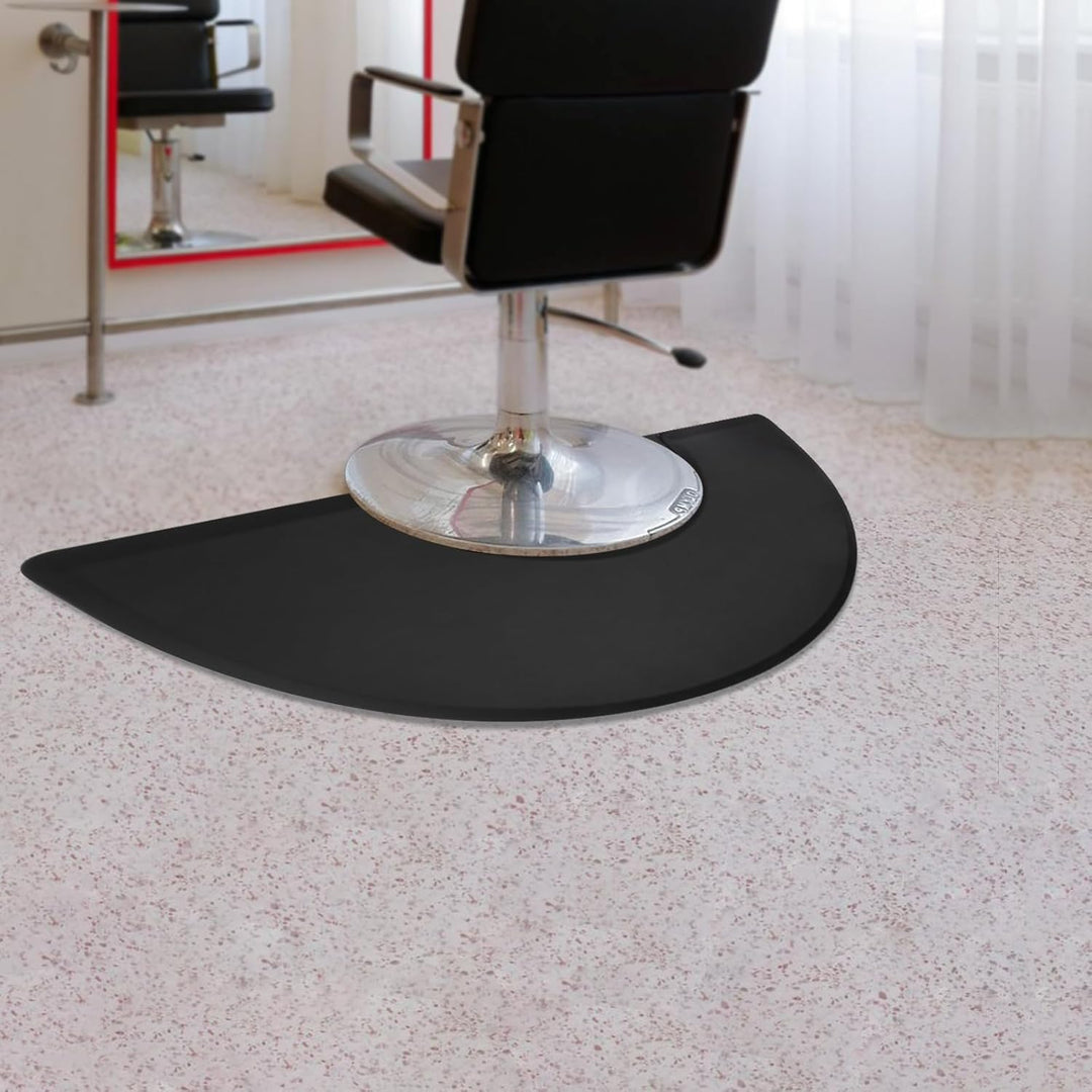 Salonmatte Halbrunde Salonmatten 90x150cm Anti-Ermüdungs-Bodenmatte Salon Barber Floor Standing Supp