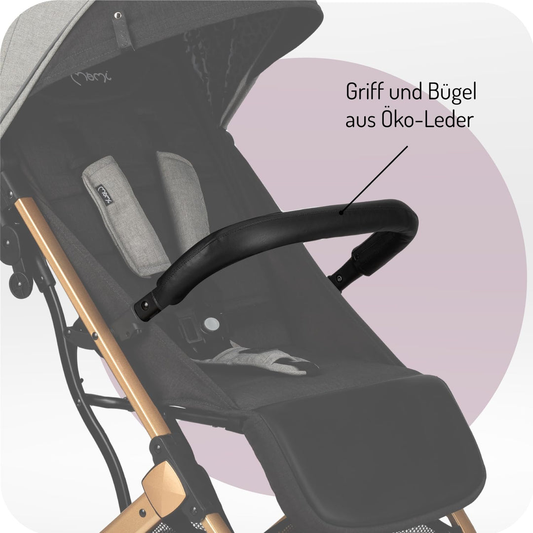 MoMi ESTELLE DAKAR Kinderwagen ab 6. Monat (bis 22 kg), klappbarer Buggy mit 5-Punkt-Sicherheitsgurt