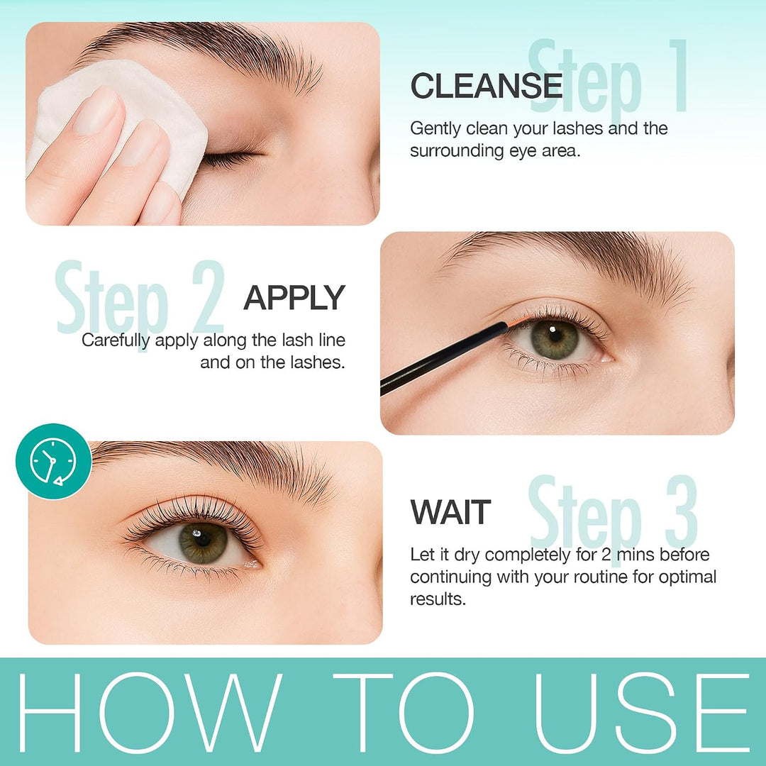 LASHVIEW Eyelash Growth Serum (0.17fl.oz / 5ml) - Premium Lash Enhancer for Longer, Thicker, Fuller