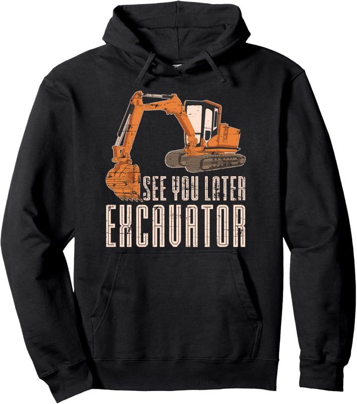 Baustellen Bauarbeiter Baggerfahrer Lustiges Bagger Jungen Pullover Hoodie
