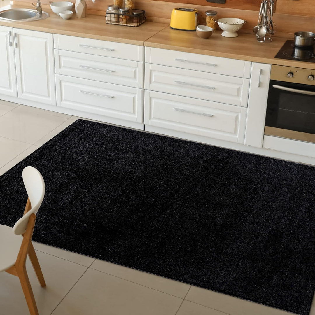 Impression Kurzflor-Wohnzimmerteppich - Schlichte Moderne Teppiche für Schlafzimmer, Büro, Flur, Küc