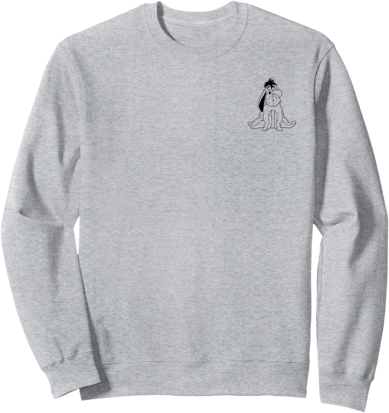 Disney Winnie The Pooh Eeyore Simple Left Chest Sweatshirt