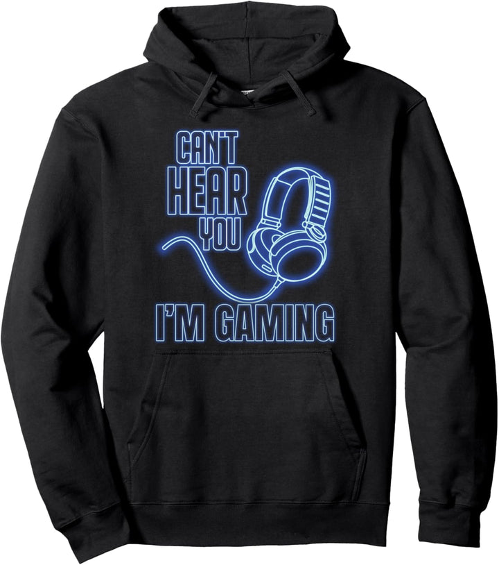 Videospiel Gaming Kopfhörer Nerd Zocker Lustiges Gamer Pullover Hoodie