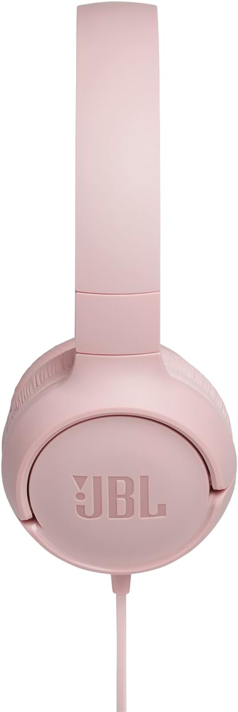 JBL Tune 500 On-Ear Kopfhörer mit Kabel - Pink – Ohrhörer mit 1-Tasten-Fernbedienung, integriertem M