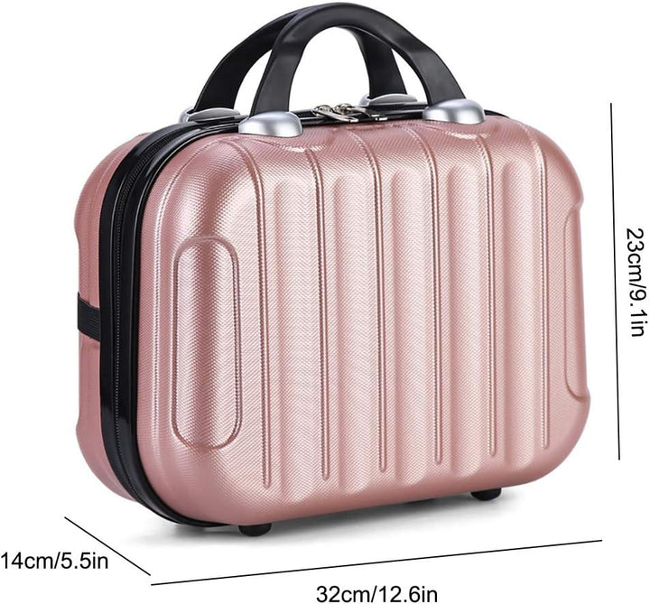 Kosmetikkoffer 32 x 14 x 23 cm, Kosmetikkoffer mit Gummiband und Reissverschluss, wasserdichter Mini