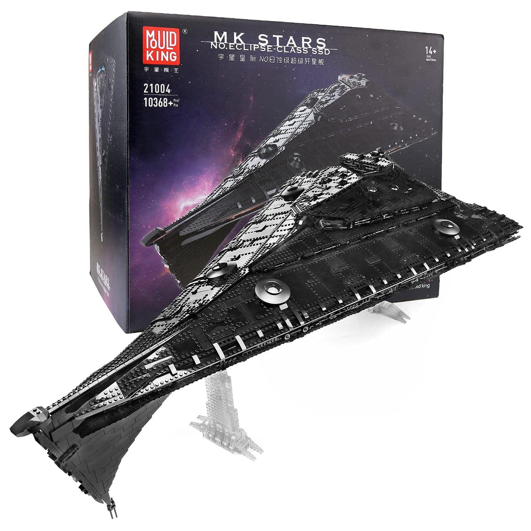 Mould King 21004 Dreadnought der Eclipse-Klasse Weltraumzerstörer-Modellbausteine,Raumschiff der MOC