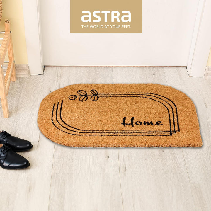 Astra natürliche Fussmatte Kokos - Kokosmatte 40x60cm Home - rutschfeste Schmutzfangmatte robust - a
