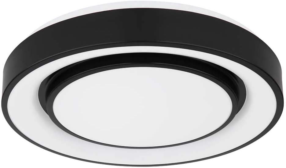 Globo LED Deckenleuchte Wohnzimmer schwarz 24 Watt 1x LED á 24W inkl. Farbwechsler Memory Funnktion