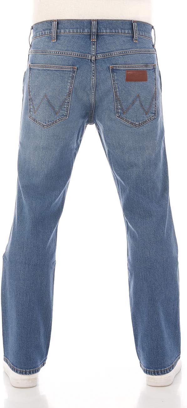 Wrangler Jeans Herren Stretch Bootcut Jacksville Jeanshose Hose Denim Schwarz Blau 30 31 32 33 34 36
