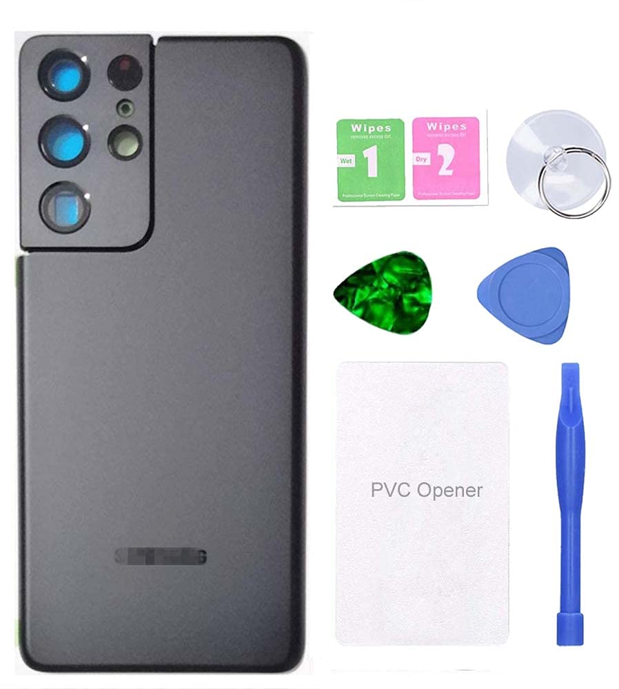 MovTEK Backcover Akkudeckel Original kompatibel mit Samsung S21 Ultra 5G G998B Rückseite Glas Repara
