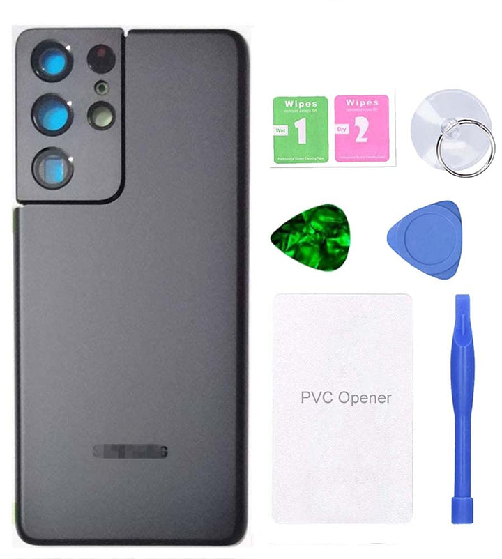 MovTEK Backcover Akkudeckel Original kompatibel mit Samsung S21 Ultra 5G G998B Rückseite Glas Repara