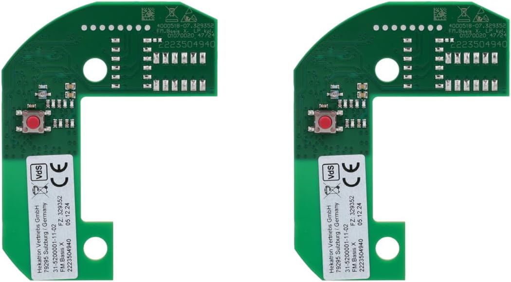 Hekatron Genius Plus X Rauchmelder + Funkmodul Basis X - 2er Pack 2er Pack inkl. Funkmodule Ohne Gen