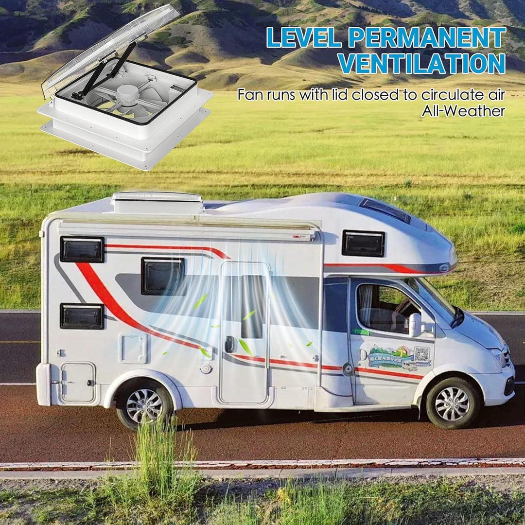 2012 Voice-Activated Max Air Belüftung für Wohnmobil Dachventilator Dachlüfter Reversibler Abluftven
