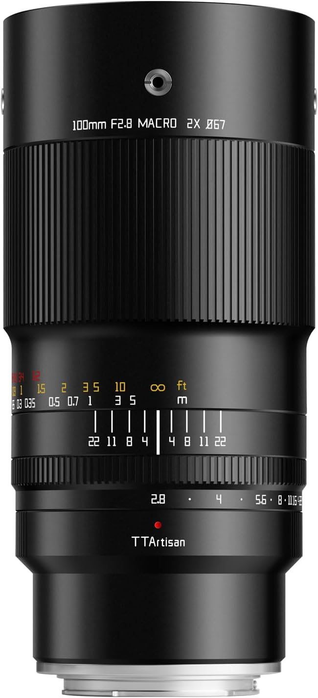 TTARTISAN 100mm F2.8 Makro 2X Kameraobjektiv für Sony E Mount Vollformat Manueller Fokus Objektiv fü