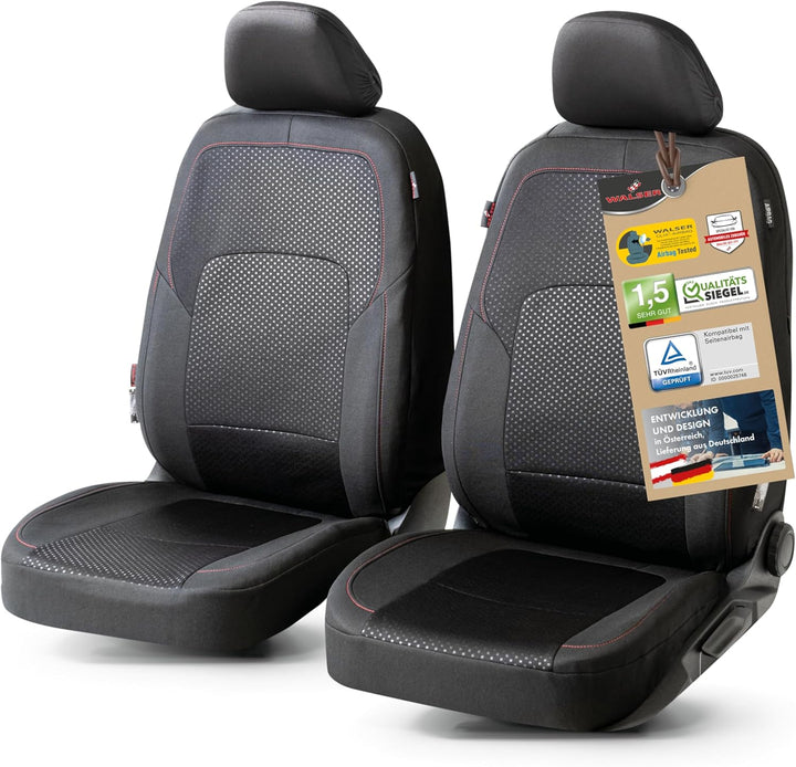 Walser Premium Autositzbezüge Logan mit Reissverschluss Qualitätssieger Sehr Gut* Sitzbezüge Auto, Z