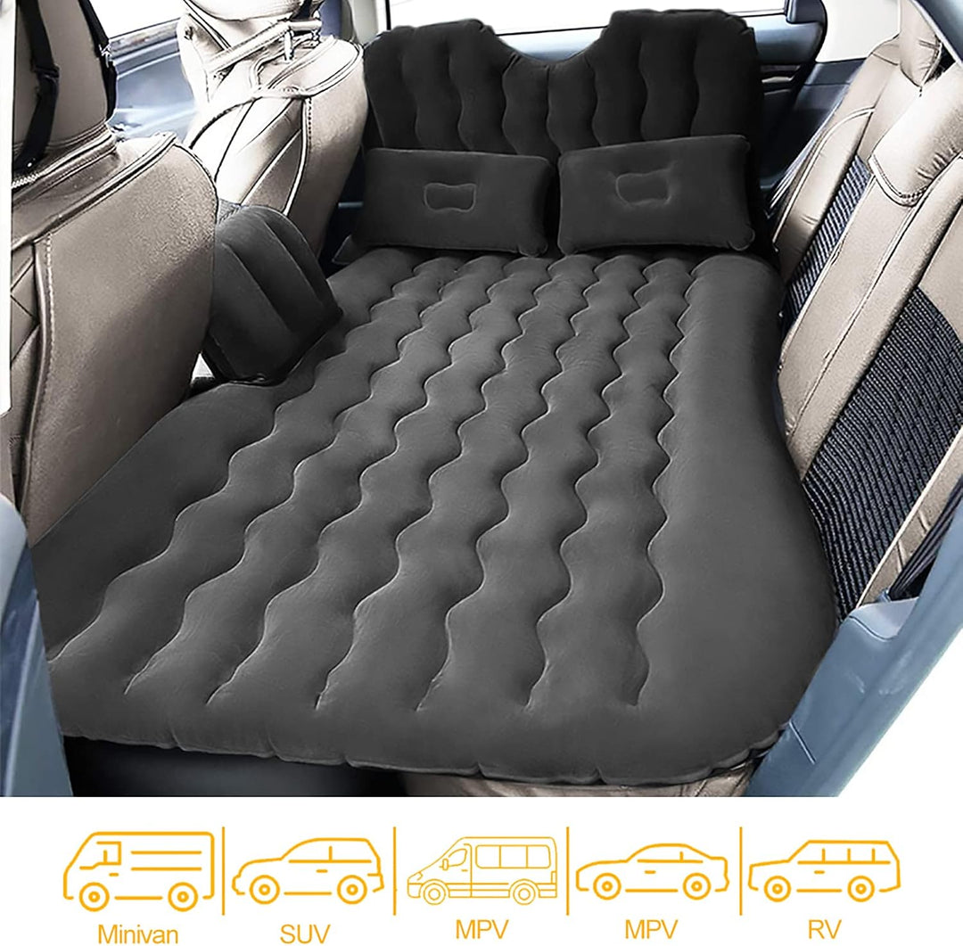 Dioche Aufblasbare Matratze für Auto, Rücksitz, mit Pumpe, Reisematte, für Ruhe, Schlaf, Campingausf