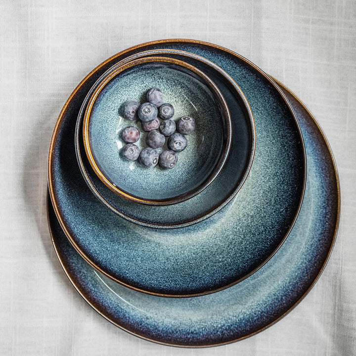 Ikea DISHWARE_PLATE, rund, tief, 21 cm, blau, nur Handwäsche, Schweden