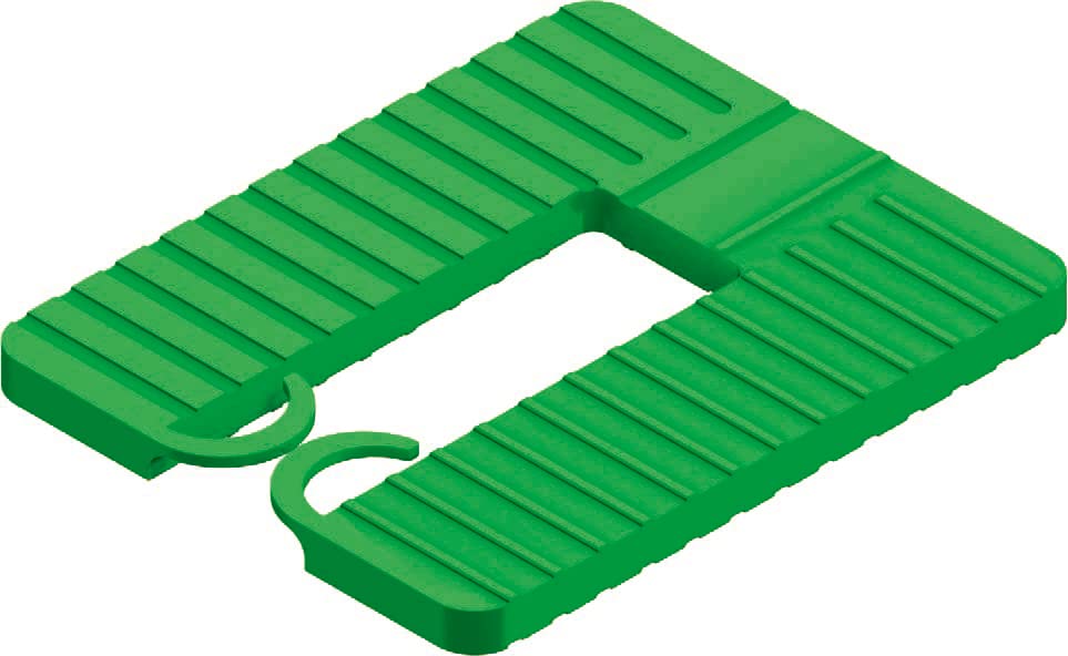 Roto/Gluske Distanzpalette EUROKLICK Typ 2 | 40 x 30 x 5 mm | Farbe grün | 1000 Stück 40 x 30 x 5 mm