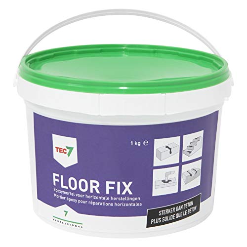 Tec7 Floor Fix/Zweikomponenten-Epoxidmörtel | 1KG | Geeignet für Innen- und Aussenanwendungen, Stärk