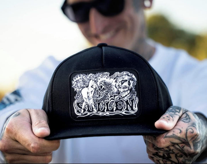 Sullen Men's Palladium Black Snapback Hat One Size