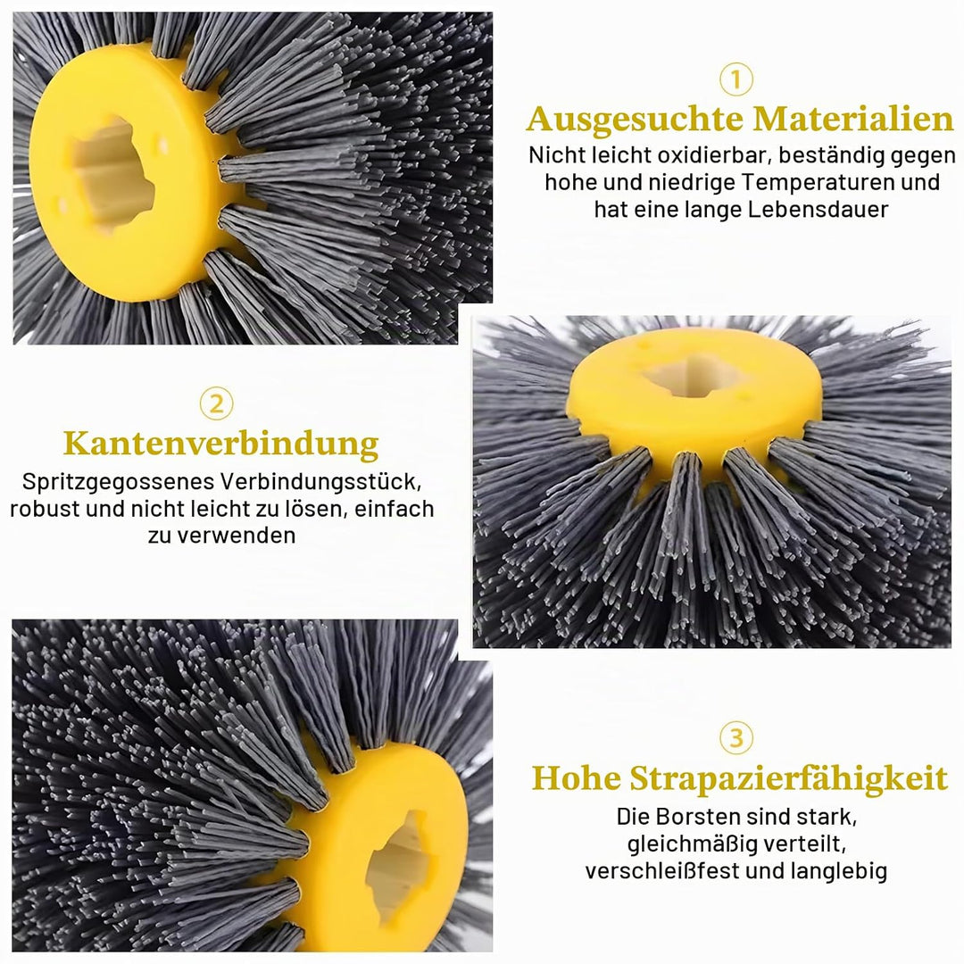 120 Körnung Schleifbürste Polierbürste, 120x100mm Nylonbürste, Grit Bürste Bristle Bürsten, Schleifb