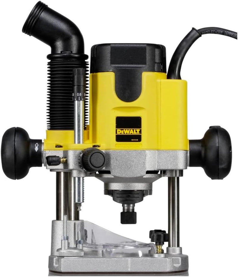 DeWalt 1.100 Watt Oberfräse (Leerlaufdrehzahl 8.000 - 24.000 min-1, Fräskorbhub 55 mm, max Fräs-ø 36