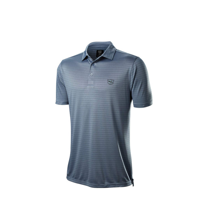 Wilson Herren Staff Stripe Polo Polo Shirt S Light Blue, S Light Blue