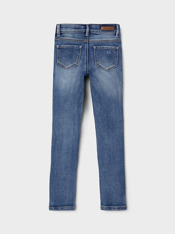 NAME IT Girl Jeans Skinny Fit 164 Medium Blue Denim, 164 Medium Blue Denim